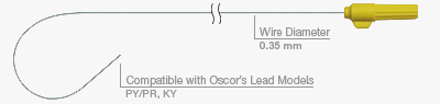 Stylets - J and Repositioning Compatible with Oscor's Lead Models PY/PR,KY Wire Diameter 0.35 mm