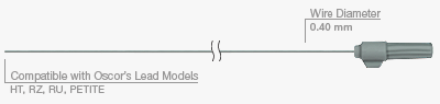 Stylets - Straight Compatible with Oscor's Lead Models HT, RZ, RU, PETITE Wire Diameter 0.4 mm