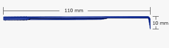 Vein Pick Long Blue L: 11 cm/ 110 mm