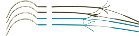 TME 227 quadripolar low profile pacing lead wire (heartwire) with atraumatic myocardial needles