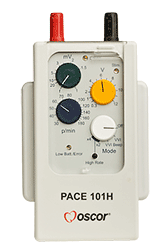 The Oscor PACE 101H™ Single-chamber temporary cardiac pacemaker